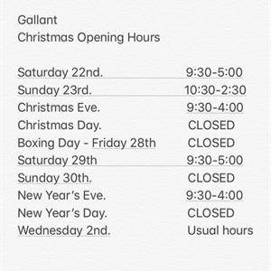 Christmas Hours